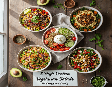 Plant-Powered & Protein-Rich: 5 Satisfying Vegetarian Salad Ideas